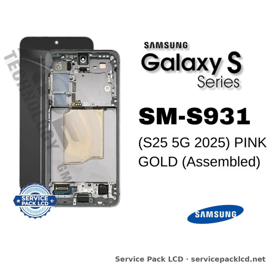 Samsung Galaxy S25 5G LCD Screen Display Pink Gold GH82-36329F
