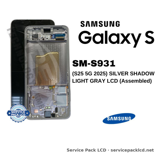 Samsung Galaxy S25 5G LCD Screen Display Silver Shadow / Light Gray GH82-36329A