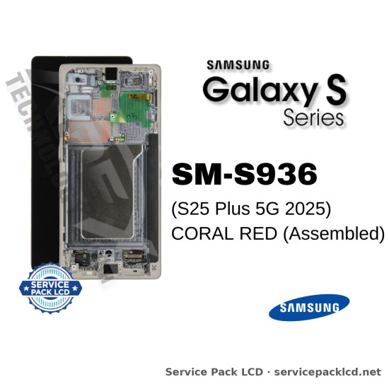 Samsung Galaxy S25 Plus 5G LCD Screen Display Coral Red GH82-36368G