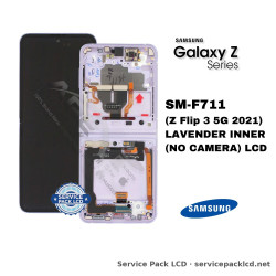 Samsung Galaxy Z Flip 3 5G (SM-F711) LCD Screen Display - Lavender Inner (no Camera) (Assembled) – GH82-27243D