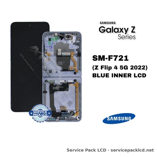 Samsung Galaxy Z Flip 4 5G LCD Screen Display Blue Inner GH82-29440D