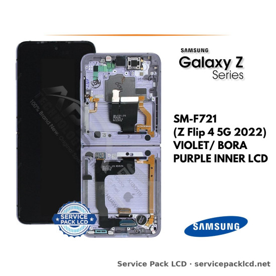 Samsung Galaxy Z Flip 4 5G LCD Screen Display Violet/ Bora Purple Inner GH82-29440B