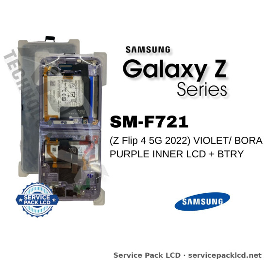 Samsung Galaxy Z Flip 4 5G LCD Screen Display Violet/ Bora Purple Inner GH82-30236B