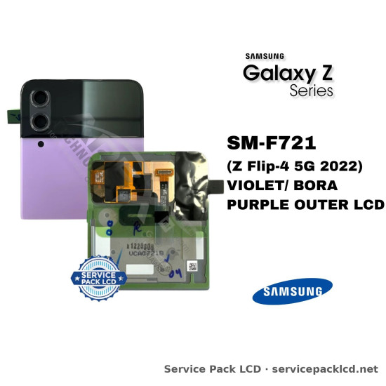 Samsung Galaxy Z Flip-4 5G LCD Screen Display Violet/ Bora Purple Outer GH97-27947B
