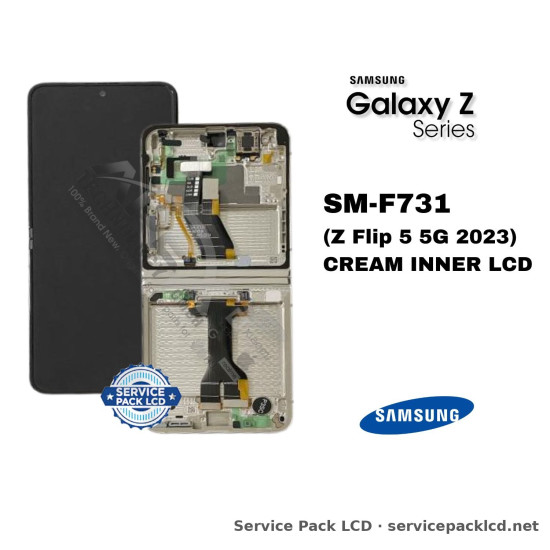 Samsung Galaxy Z Flip 5 5G LCD Screen Display Cream Inner GH82-31827B