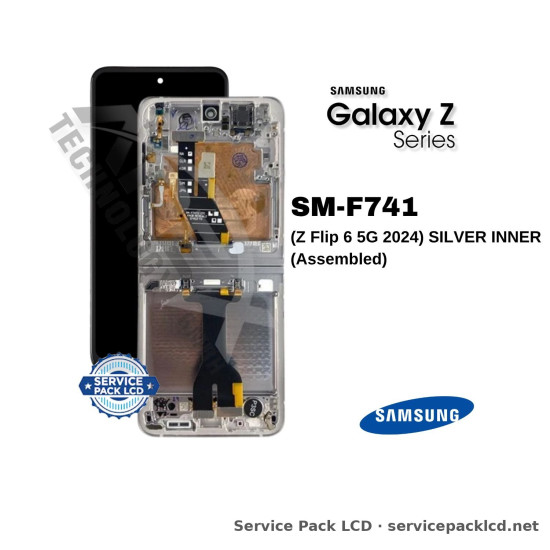 Samsung Galaxy Z Flip 6 5G LCD Screen Display Silver Inner GH82-35013A