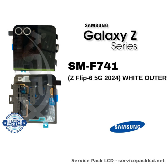 Samsung Galaxy Z Flip-6 5G LCD Screen Display White Outer GH97-30012F