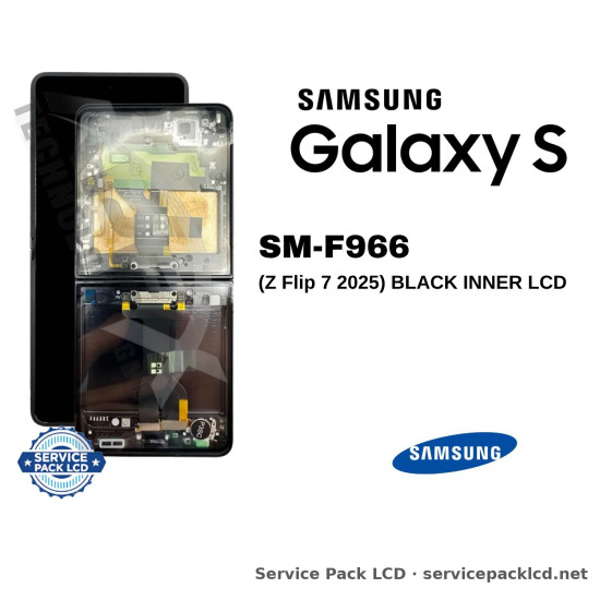 Samsung Galaxy Z Flip 7 LCD Screen Display Black Inner GH82-37581C