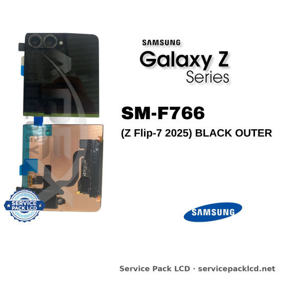 Samsung Galaxy Z Flip-7 LCD Screen Display Black Outer GH82-37579A