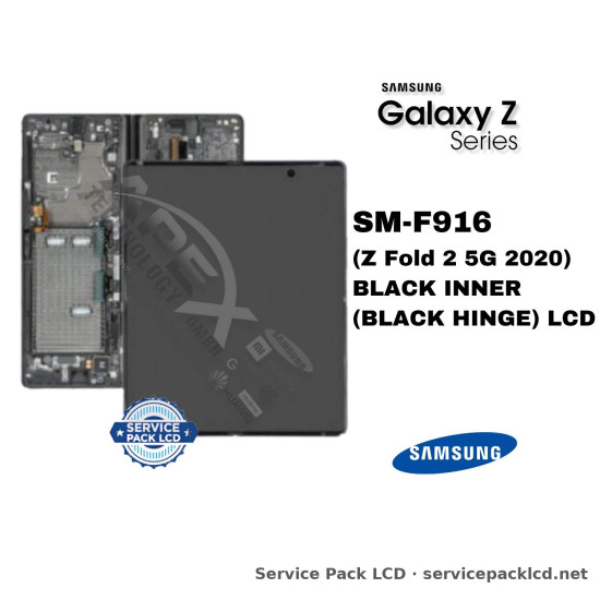 Samsung Galaxy Z Fold 2 5G LCD Screen Display Black Inner (black Hinge) GH82-23968A
