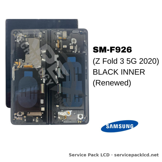 Samsung Galaxy Z Fold 3 5G LCD Screen Display Black Inner GH82-26283A