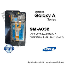 Samsung SM-A032 (A03 Core 2022) BLACK (with frame) LCD+ SUP BOARD – GH83-07412A