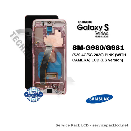 Samsung SM-G980/G981 (S20 4G/5G 2020) PINK (WITH CAMERA) LCD (US version) GH82-22131C