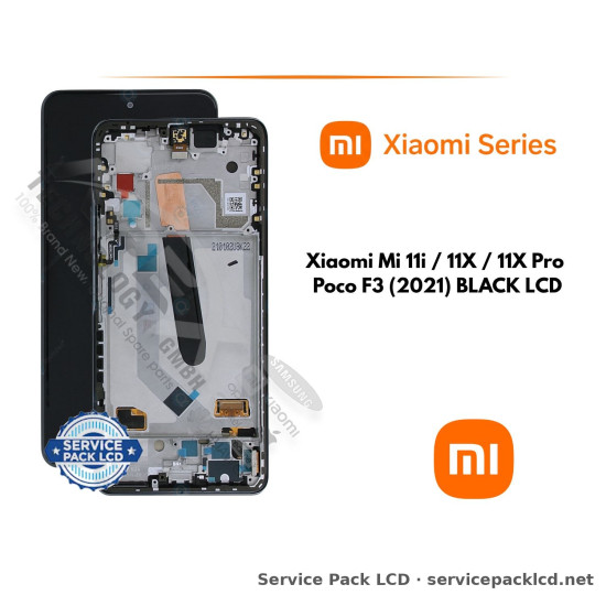 Xiaomi Mi 11i / 11X / 11X Pro // Poco F3 (2021) BLACK LCD 5600030K1100