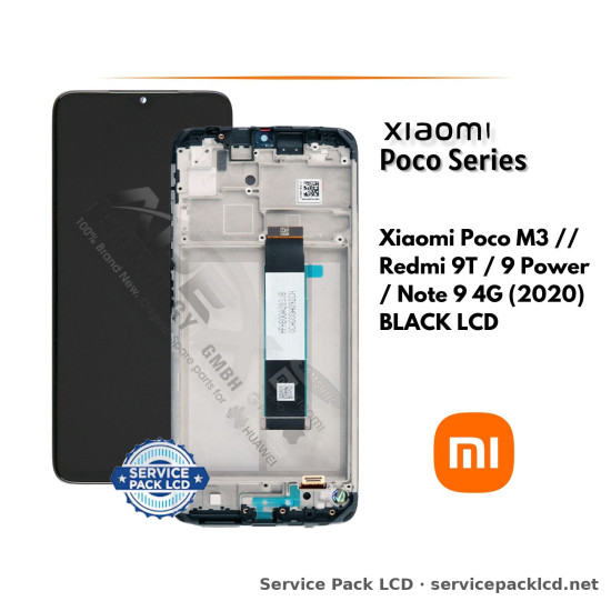 Xiaomi Poco M3 // Redmi 9T / 9 Power / Note 9 4G (2020) BLACK LCD 560002J19C00