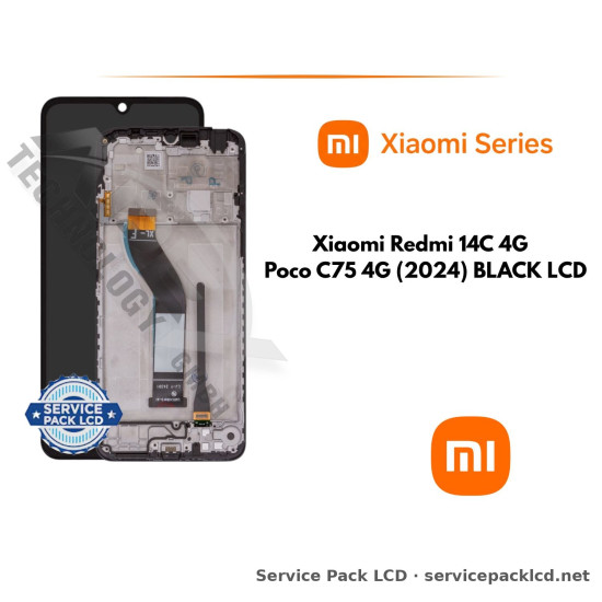 Xiaomi Redmi 14C 4G // Poco C75 4G (2024) BLACK LCD 5600020C3NL00