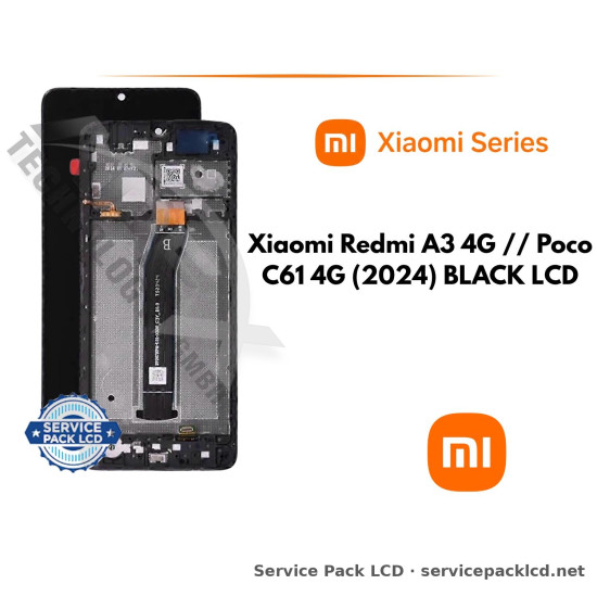 Xiaomi Redmi A3 4G // Poco C61 4G (2024) BLACK LCD 5600010C3Y00