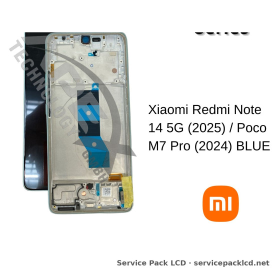 Xiaomi Redmi Note 14 5G (2025) / Poco M7 Pro (2024) BLUE/CORAL GREEN LCD 56001800O1700