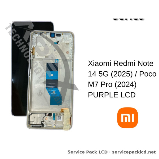 Xiaomi Redmi Note 14 5G (2025) / Poco M7 Pro (2024) PURPLE LCD 56001900O1700