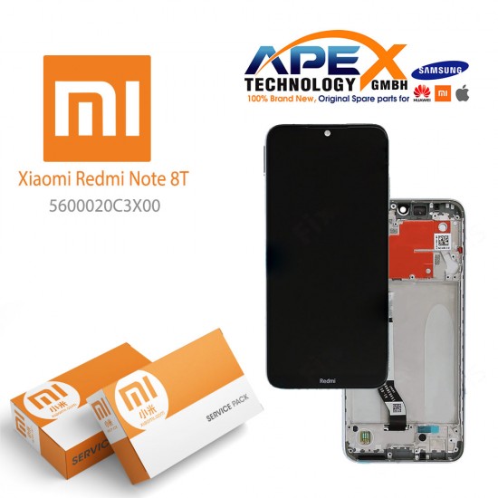 Xiaomi Redmi Note 8T Lcd Display / Screen + Touch moonlight White 5600020C3X00