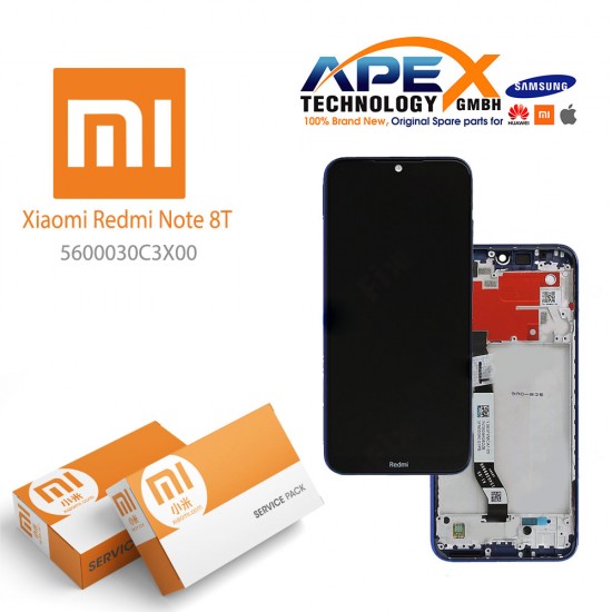 Xiaomi Redmi Note 8T Lcd Display / Screen + Touch starscape Blue 5600030C3X00
