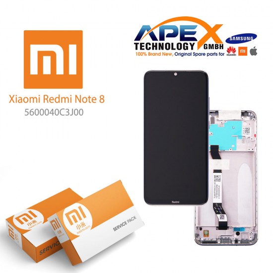 Xiaomi Redmi Note 8 (M1908C3JG) Lcd Display / Screen + Touch moonlight White 5600040C3J00