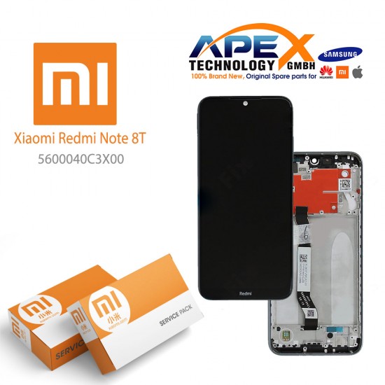 Xiaomi Redmi Note 8T Lcd Display / Screen + Touch moonshadow Grey 5600040C3X00