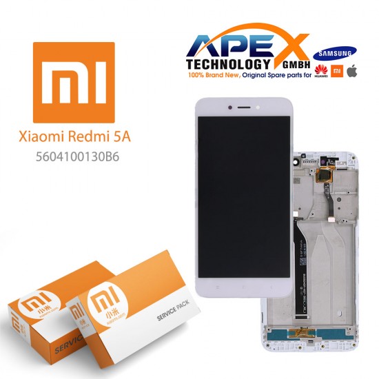 Xiaomi Redmi Note 5 Lcd Display / Screen + Touch (Service Pack) White 560410020033