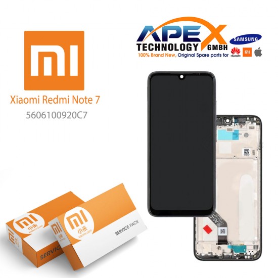 Xiaomi Redmi Note 7 / Note 7 Pro (2019) Lcd Display / Screen + Touch Black 5606100920C7 OR 560610100033