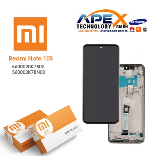 Xiaomi Redmi Note 10S NFC 2022  Lcd Display / Screen + Touch Black 5600010K6S00