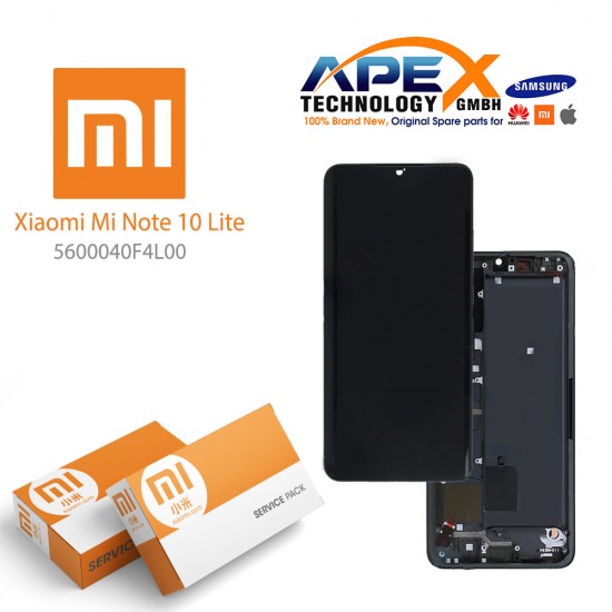 Xiaomi Mi Note 10 (M1910F4G) Mi Note 10 Pro (M1910F4S) Lcd Display / Screen + Touch Midnight Black 56000300F400
