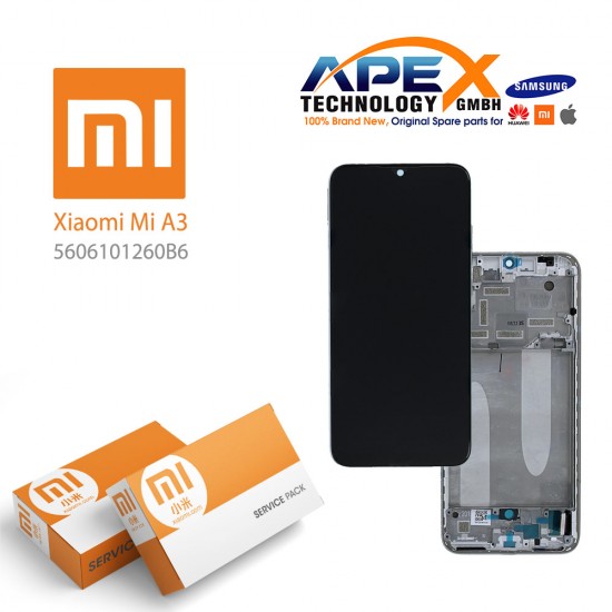 Xiaomi Mi A3 (M1906F9SH M1906F9SI) Lcd Display / Screen + Touch Grey 5606101260B6