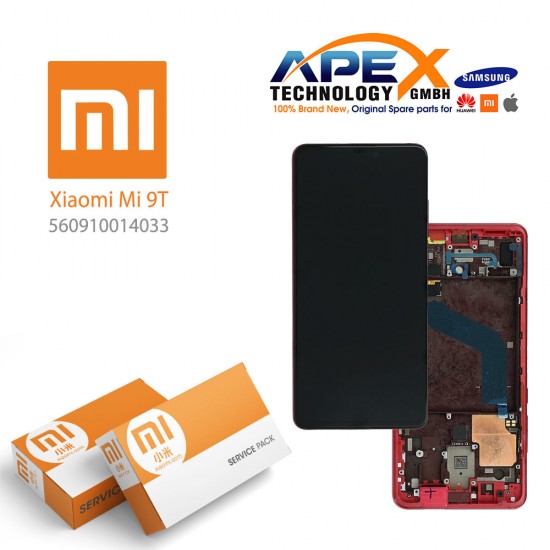 Xiaomi Mi 9T (M1903F10G) Mi 9T Pro (M1903F11G) Lcd Display / Screen + Touch (Service Pack) Red flame 560910014033