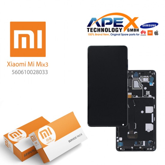 Xiaomi Mi Mix 3 Lcd Display / Screen + Touch Black (Service Pack) 560610072033 OR 561010026033 OR 561010012033
