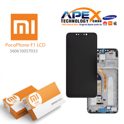 Xiaomi Pocophone F1 Lcd Display / Screen + Touch (Service Pack) Black 560610057033