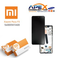 Xiaomi Poco F3 Lcd Display / Screen + Touch White (Service Pack) 560005K11A00